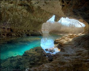 Missouri spring cave by Bill Duncan